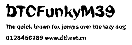 DTCFunkyM39.ttf字體轉換器圖片