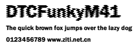 DTCFunkyM41.ttf字體轉換器圖片
