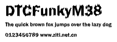 DTCFunkyM38.ttf字體轉換器圖片