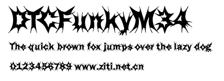 DTCFunkyM34.ttf字體轉換器圖片