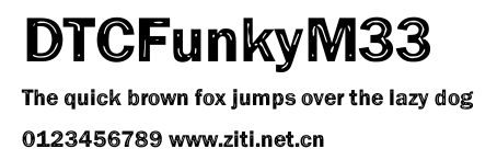 DTCFunkyM33.ttf字體轉換器圖片