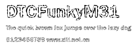 DTCFunkyM31.ttf字體轉換器圖片