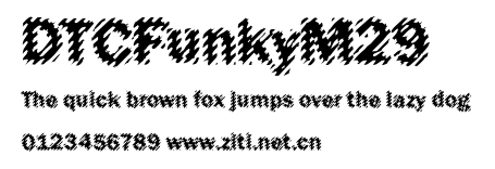 DTCFunkyM29.ttf字體轉換器圖片