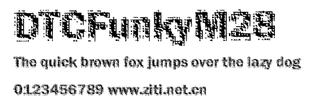 DTCFunkyM28.ttf字體轉換器圖片