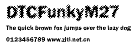 DTCFunkyM27.ttf字體轉換器圖片