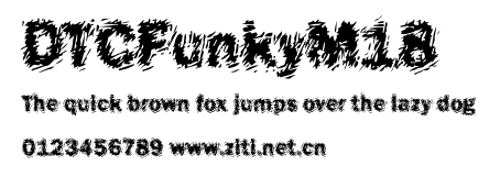 DTCFunkyM18.ttf字體轉換器圖片