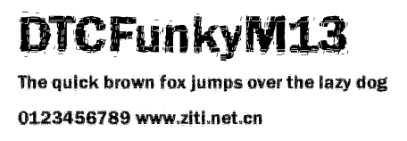 DTCFunkyM13.ttf字體轉換器圖片