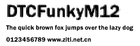 DTCFunkyM12.ttf字體轉換器圖片