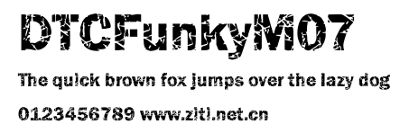 DTCFunkyM07.ttf字體轉換器圖片