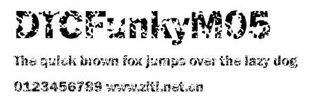 DTCFunkyM05.ttf字體轉換器圖片