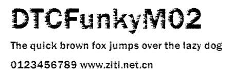DTCFunkyM02.ttf字體轉換器圖片