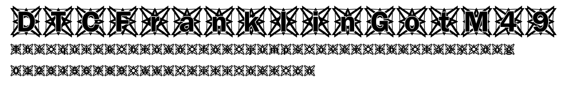 DTCFranklinGotM49.ttf字體轉換器圖片