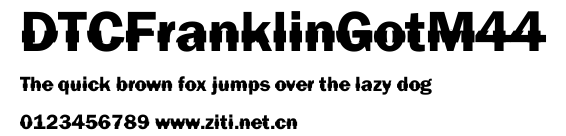 DTCFranklinGotM44.ttf字體轉換器圖片