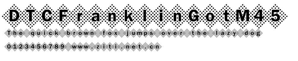 DTCFranklinGotM45.ttf字體轉換器圖片