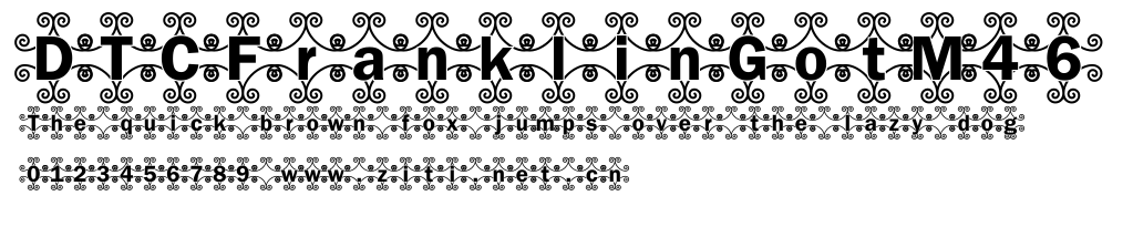 DTCFranklinGotM46.ttf字體轉換器圖片
