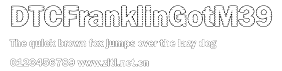 DTCFranklinGotM39.ttf字體轉換器圖片