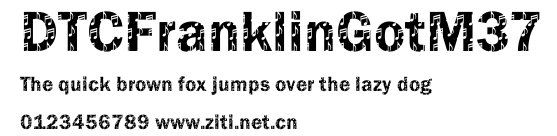 DTCFranklinGotM37.ttf字體轉換器圖片