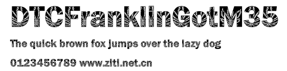 DTCFranklinGotM35.ttf字體轉換器圖片