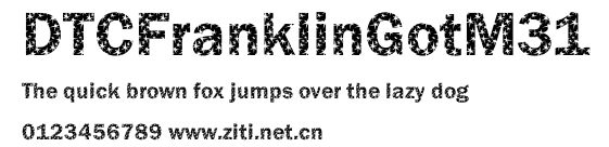 DTCFranklinGotM31.ttf字體轉換器圖片