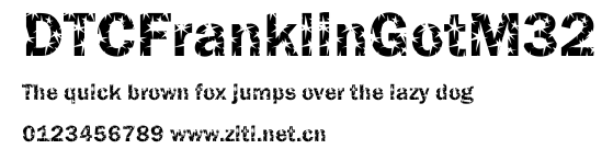 DTCFranklinGotM32.ttf字體轉換器圖片