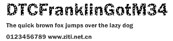 DTCFranklinGotM34.ttf字體轉換器圖片