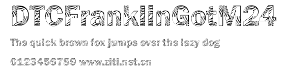 DTCFranklinGotM24.ttf字體轉換器圖片