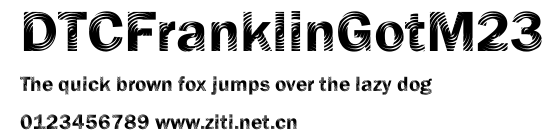 DTCFranklinGotM23.ttf字體轉換器圖片