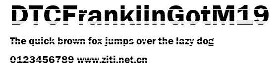 DTCFranklinGotM19.ttf字體轉換器圖片