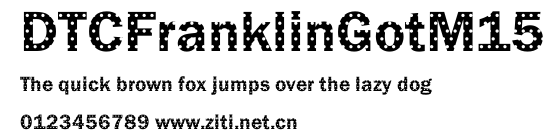 DTCFranklinGotM15.ttf字體轉換器圖片