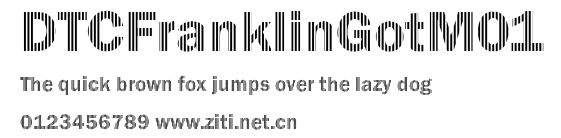 DTCFranklinGotM01.ttf字體轉換器圖片