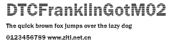 DTCFranklinGotM02.ttf字體轉換器圖片