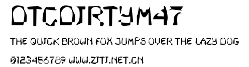 DTCDirtyM47.ttf字體轉換器圖片