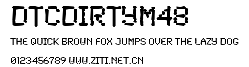 DTCDirtyM48.ttf字體轉換器圖片