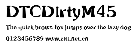 DTCDirtyM45.ttf字體轉換器圖片