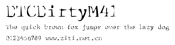 DTCDirtyM41.ttf字體轉換器圖片