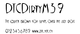 DTCDirtyM39.ttf字體轉換器圖片