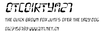 DTCDirtyM27.ttf字體轉換器圖片