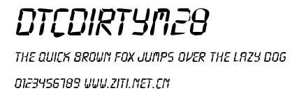 DTCDirtyM28.ttf字體轉換器圖片