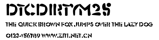 DTCDirtyM25.ttf字體轉換器圖片