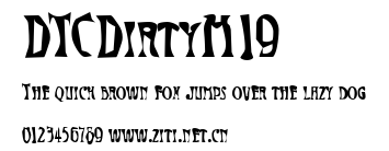DTCDirtyM19.ttf字體轉換器圖片