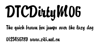 DTCDirtyM06.ttf字體轉換器圖片