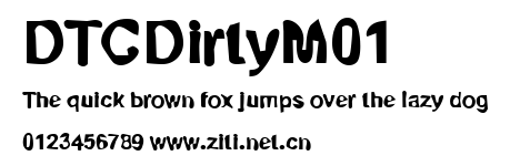 DTCDirtyM01.ttf字體轉換器圖片