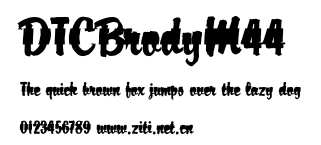 DTCBrodyM44.ttf字體轉換器圖片