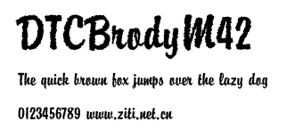 DTCBrodyM42.ttf字體轉換器圖片