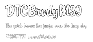 DTCBrodyM39.ttf字體轉換器圖片