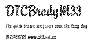 DTCBrodyM33.ttf字體轉換器圖片