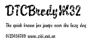 DTCBrodyM32.ttf字體轉換器圖片