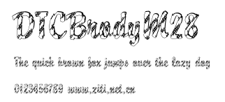 DTCBrodyM28.ttf字體轉換器圖片