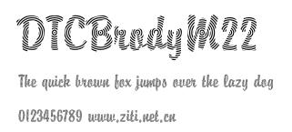 DTCBrodyM22.ttf字體轉換器圖片