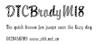 DTCBrodyM18.ttf字體轉換器圖片